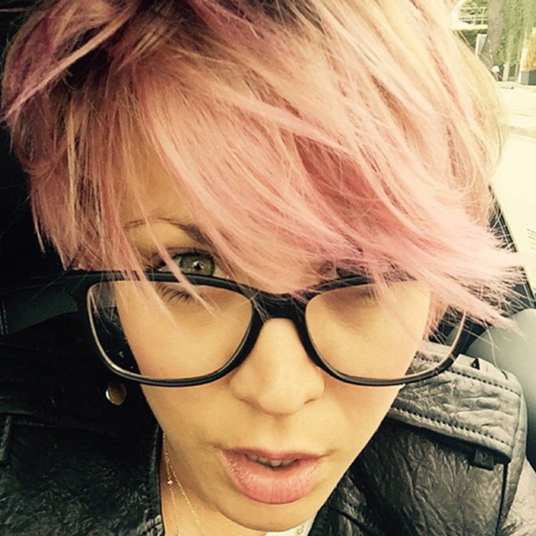 Kaley Cuoco-Sweeting Dyes Her Hair Pink...and Takes It a Step Further